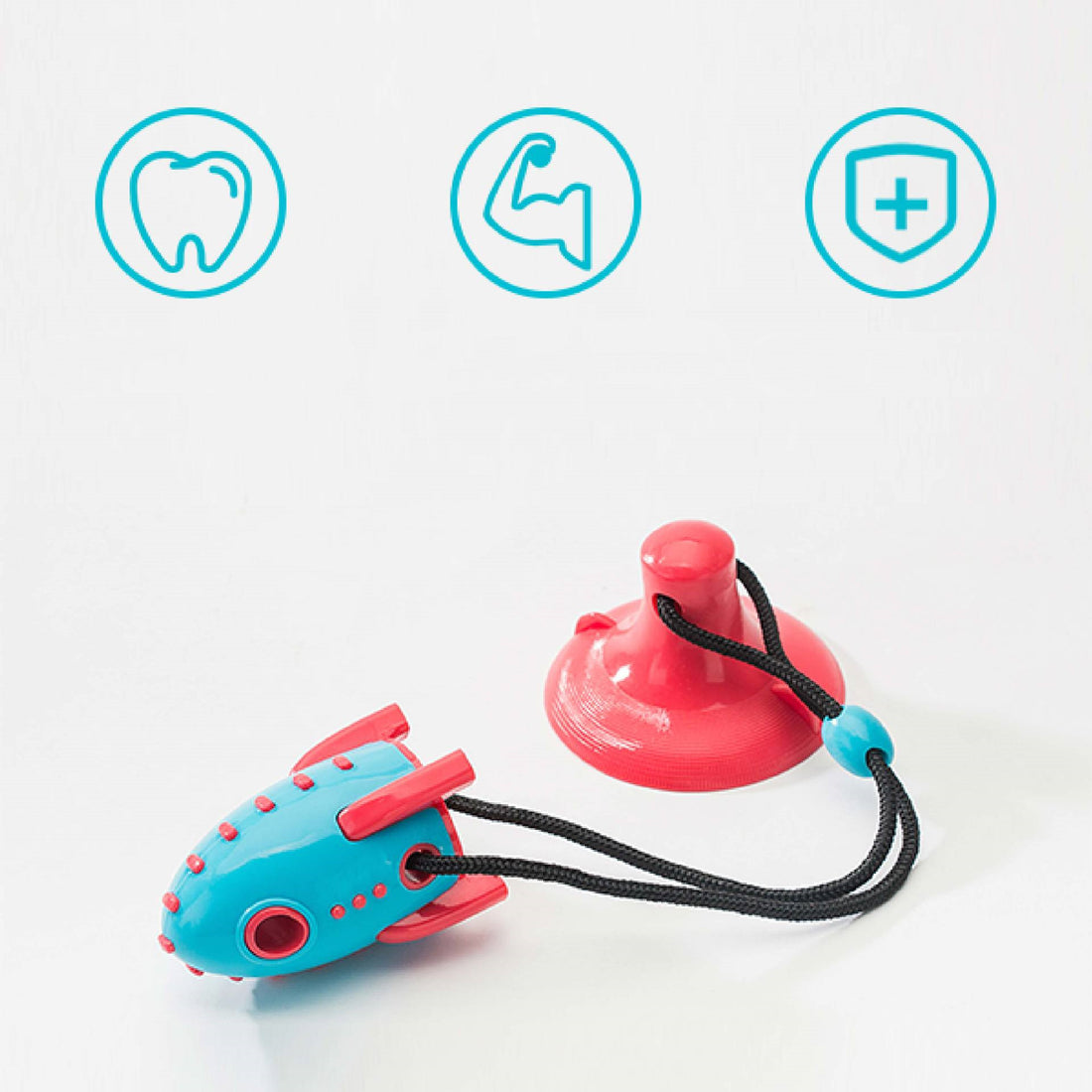 Rocket Toys Leaking Food Bite Toys Bite-resistant Pet Toys