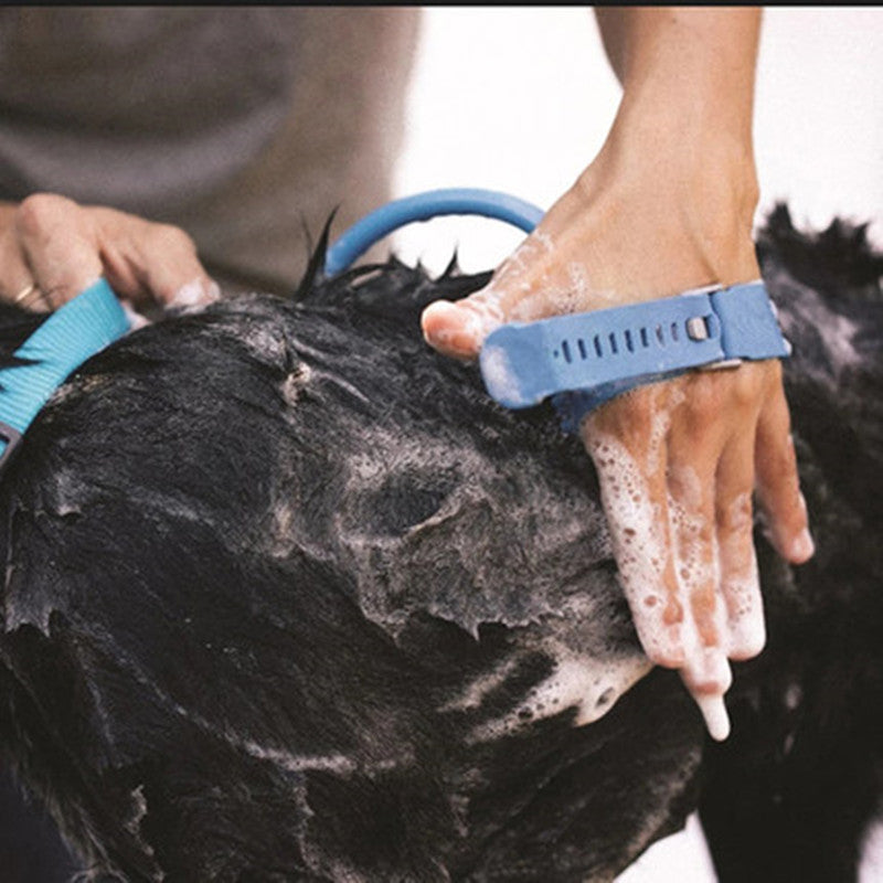 Comfortable Pet Bathing Brush Massager Cleaning Shower Tool