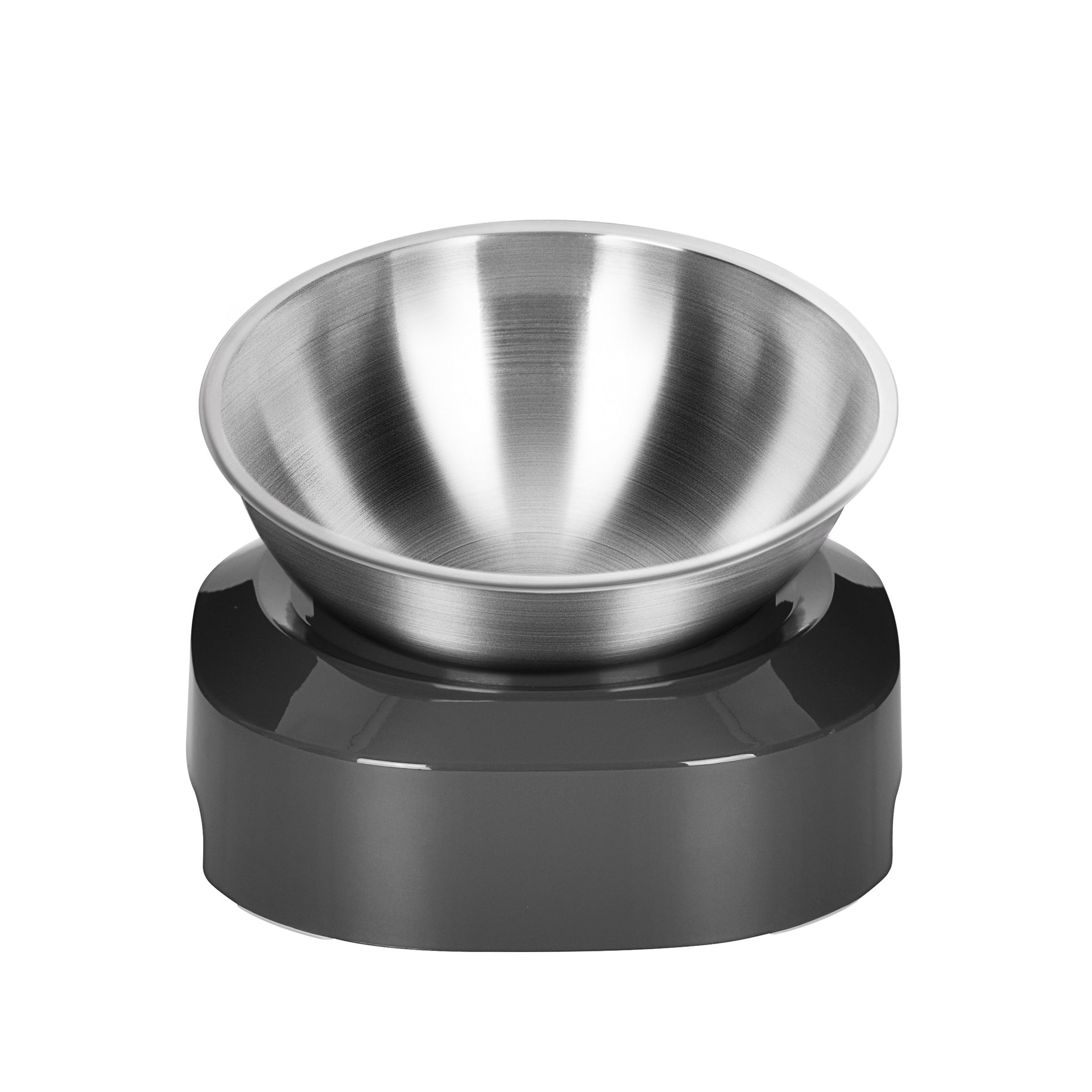 Double Stainless Steel Pet Feeding Bowl Set For Night Use