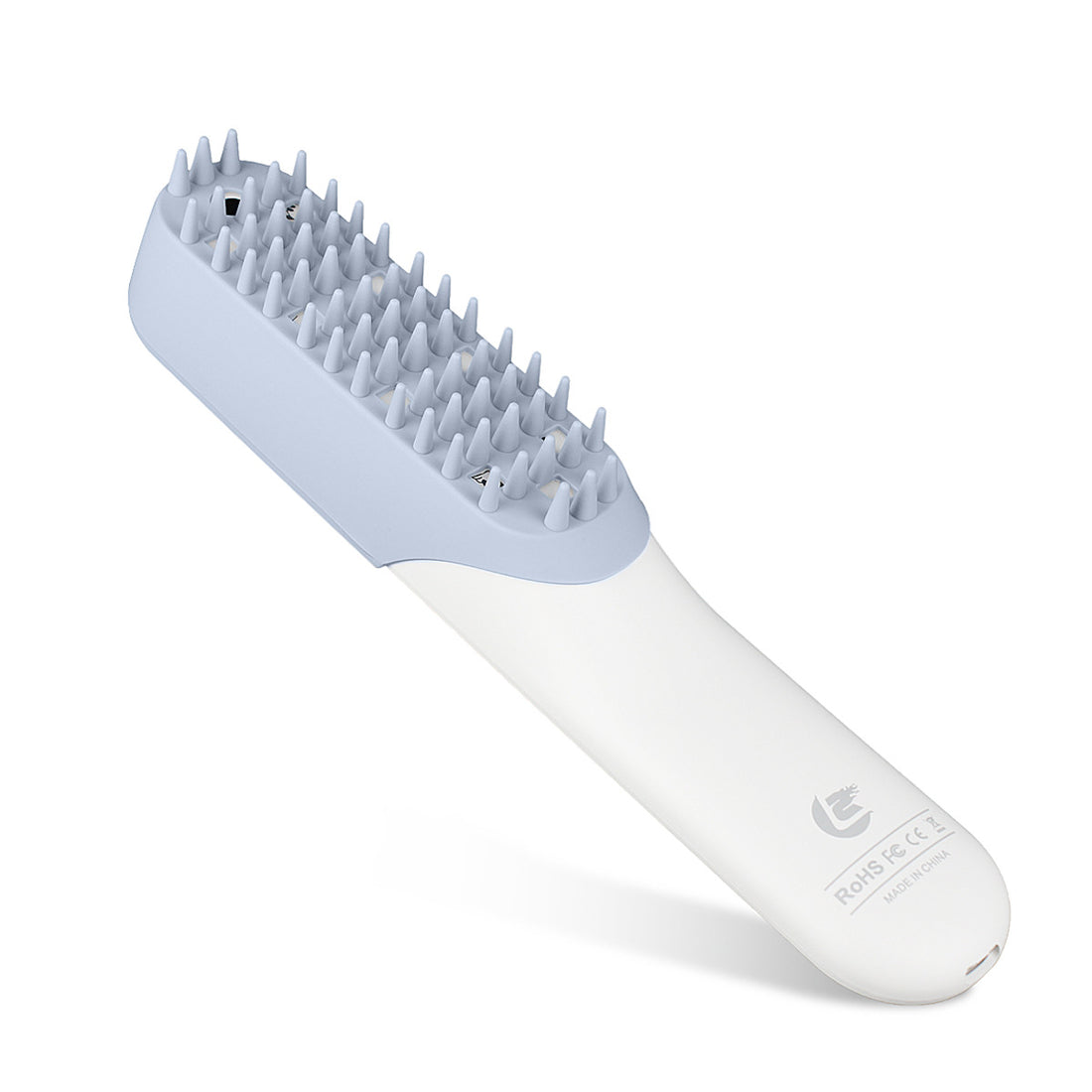 Pet Silicone Massage Grooming Brush With Handle For Fur Removal And Cleaning