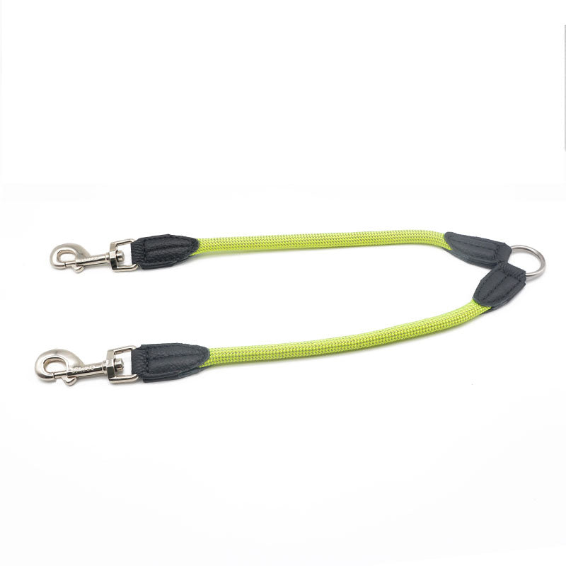 Double Head Reflective Nylon Pet Leash