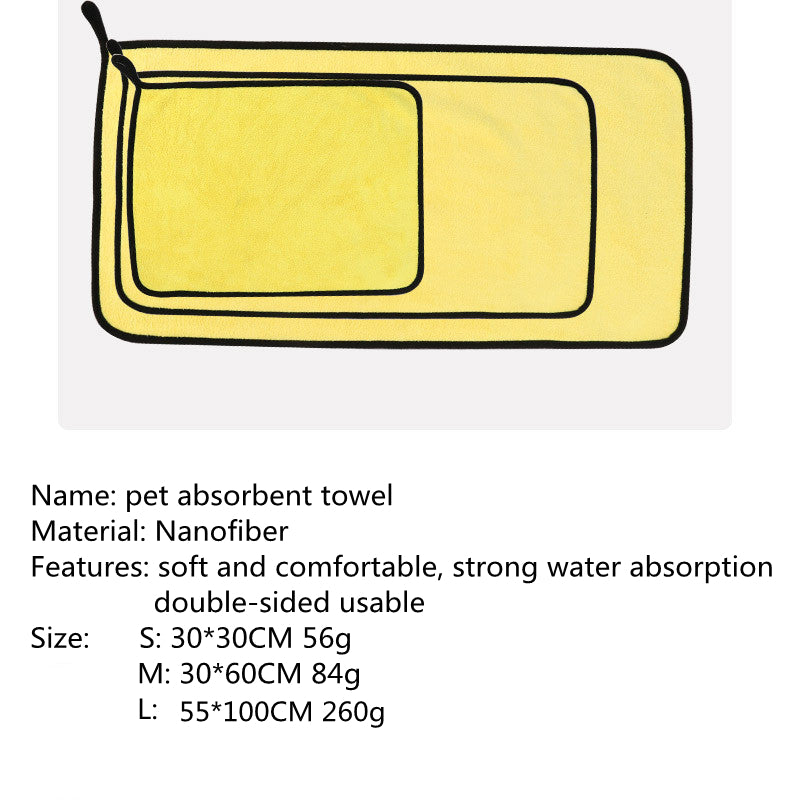 High Quality Multi Size Absorbent Pet Bath Towel