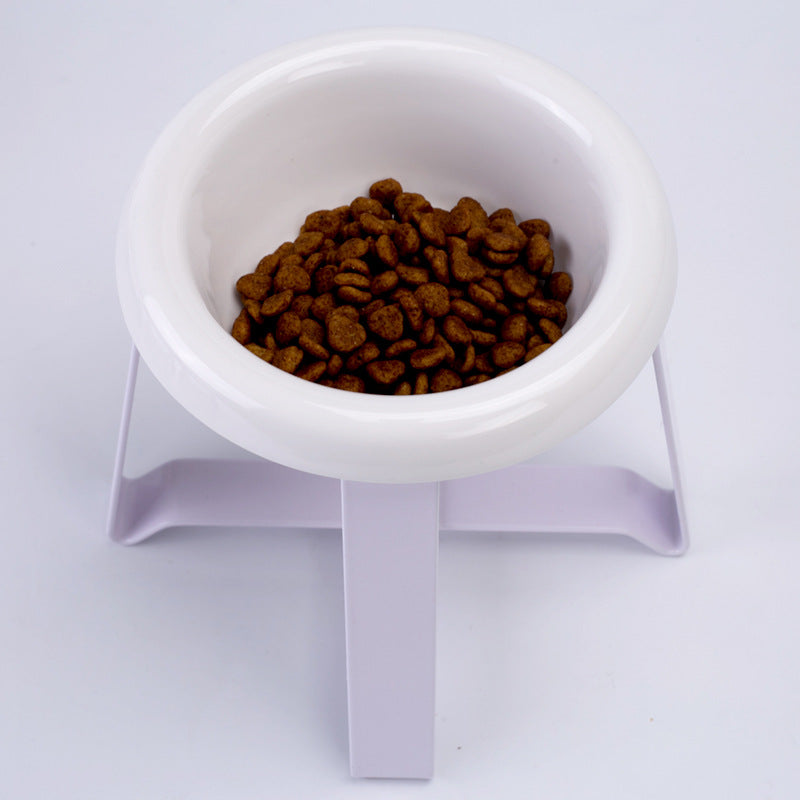 Ceramic Pet Food Bowl With Cervical Spine Protection Design