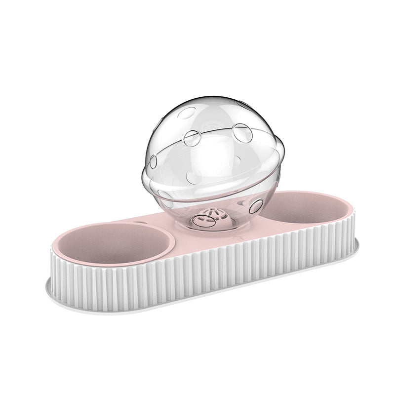 Automatic Plastic Pet Feeder And Water Bowl
