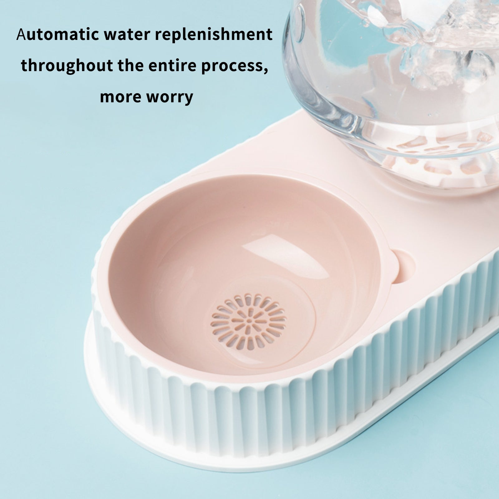 Automatic Plastic Pet Feeder And Water Bowl