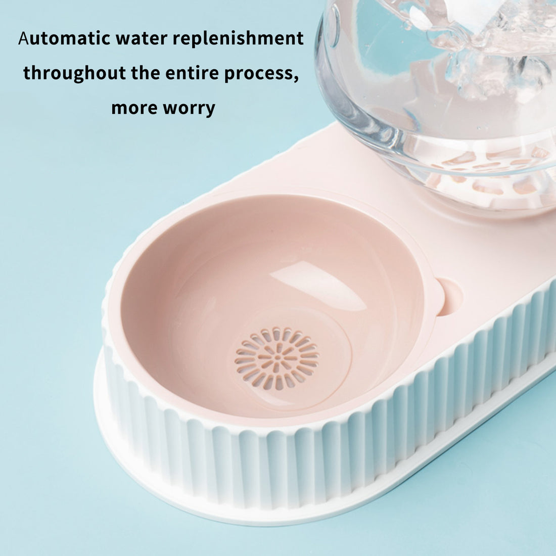 Automatic Plastic Pet Feeder And Water Bowl