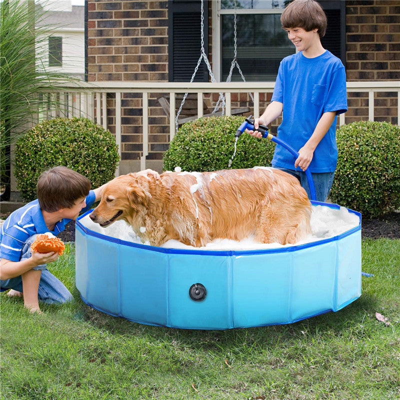 Foldable Pet Bath Swimming Tub For Indoor Outdoor Use