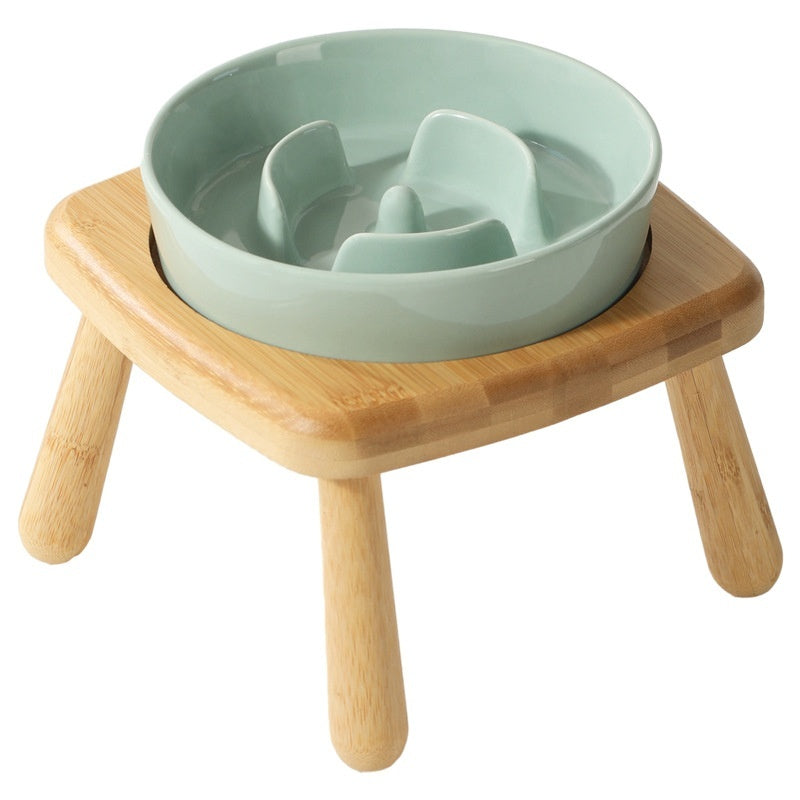 Ceramic Slow Feeding Anti Choking Pet Feeder Bowl