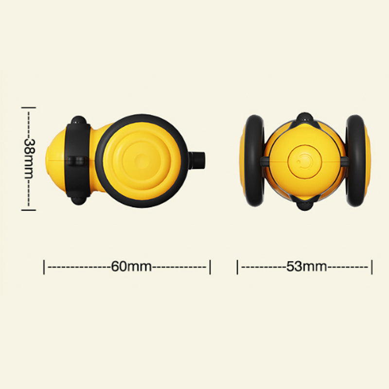 Electric Car Toy Cute Bee Running Kitten Pet Toys Interactive Random Moving