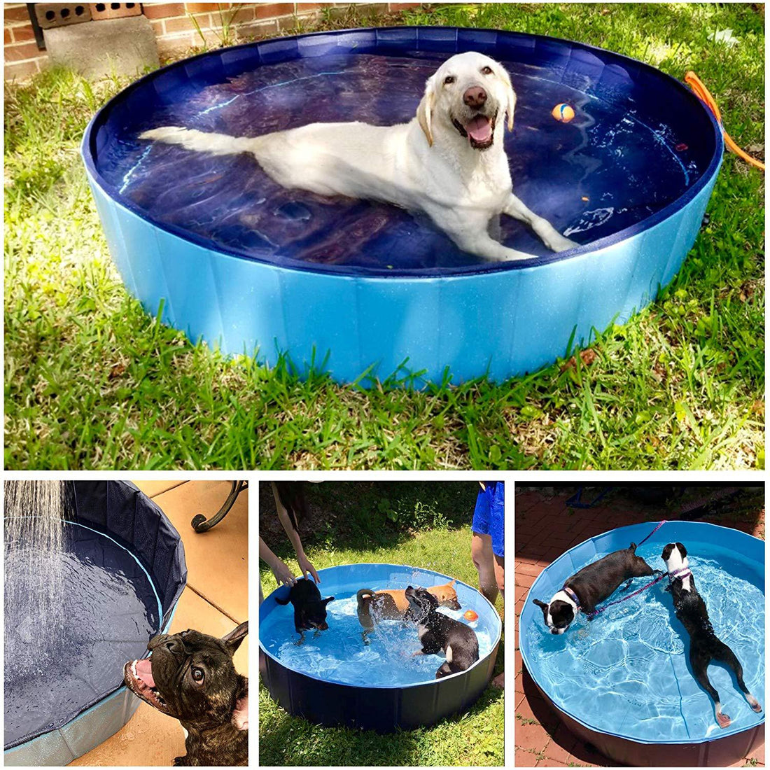 Foldable Pet Bath Swimming Tub For Indoor Outdoor Use