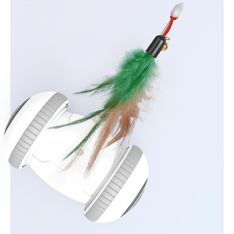 Interactive Toy With Interchangeable Heads  Pet Feather Toys