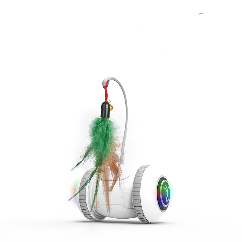 Interactive Toy With Interchangeable Heads  Pet Feather Toys