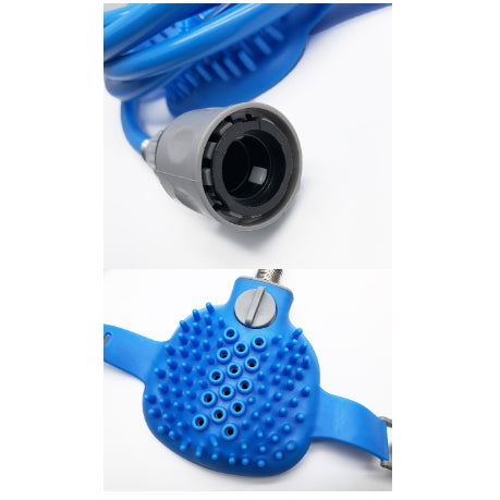 Pet Bathing Glove With Silicone Nozzle Handheld Shower Brush