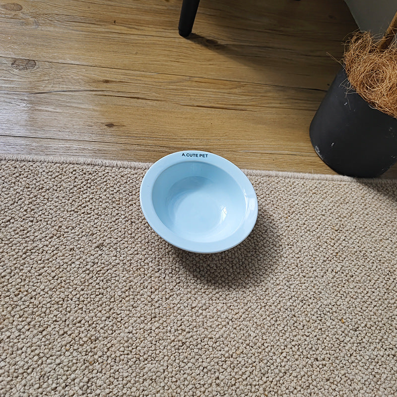 Anti Tumble Elevated Ceramic Double Pet Feeding Bowl Stand