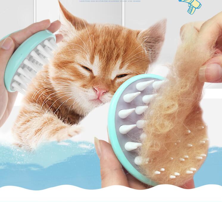 Pet Bath Massage Brush Grooming Shower Comb For Cleaning And Care