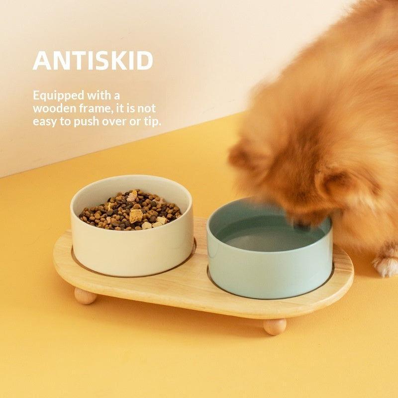 Ceramic Pet Feeding Bowl For Food And Water