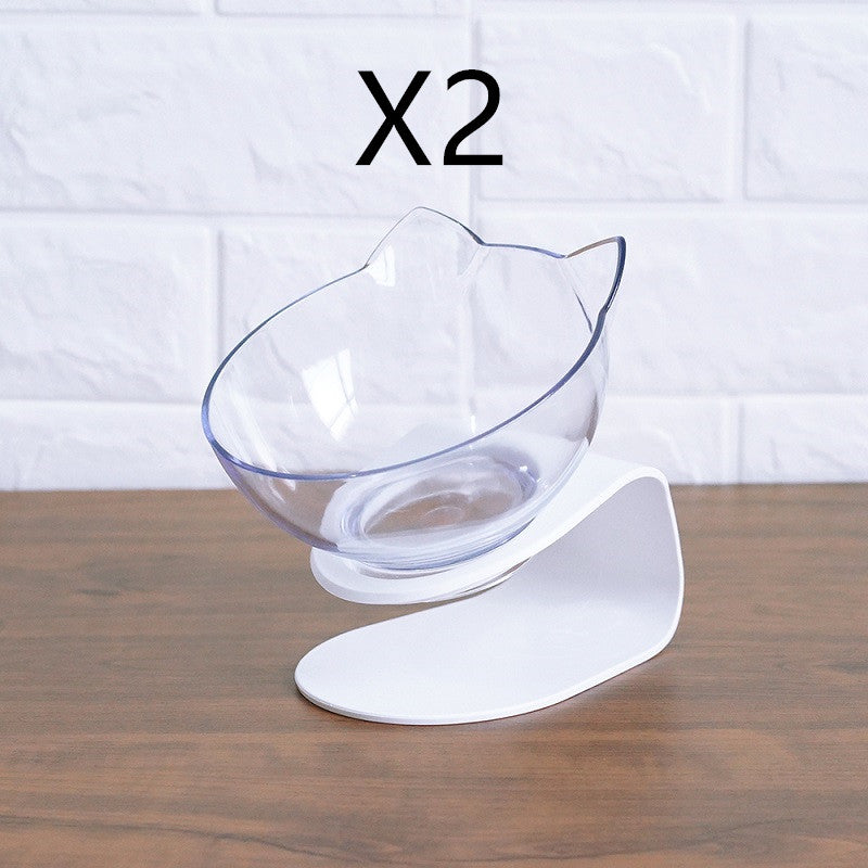 Non Slip Double Bowl Elevated Pet Feeder With Stand