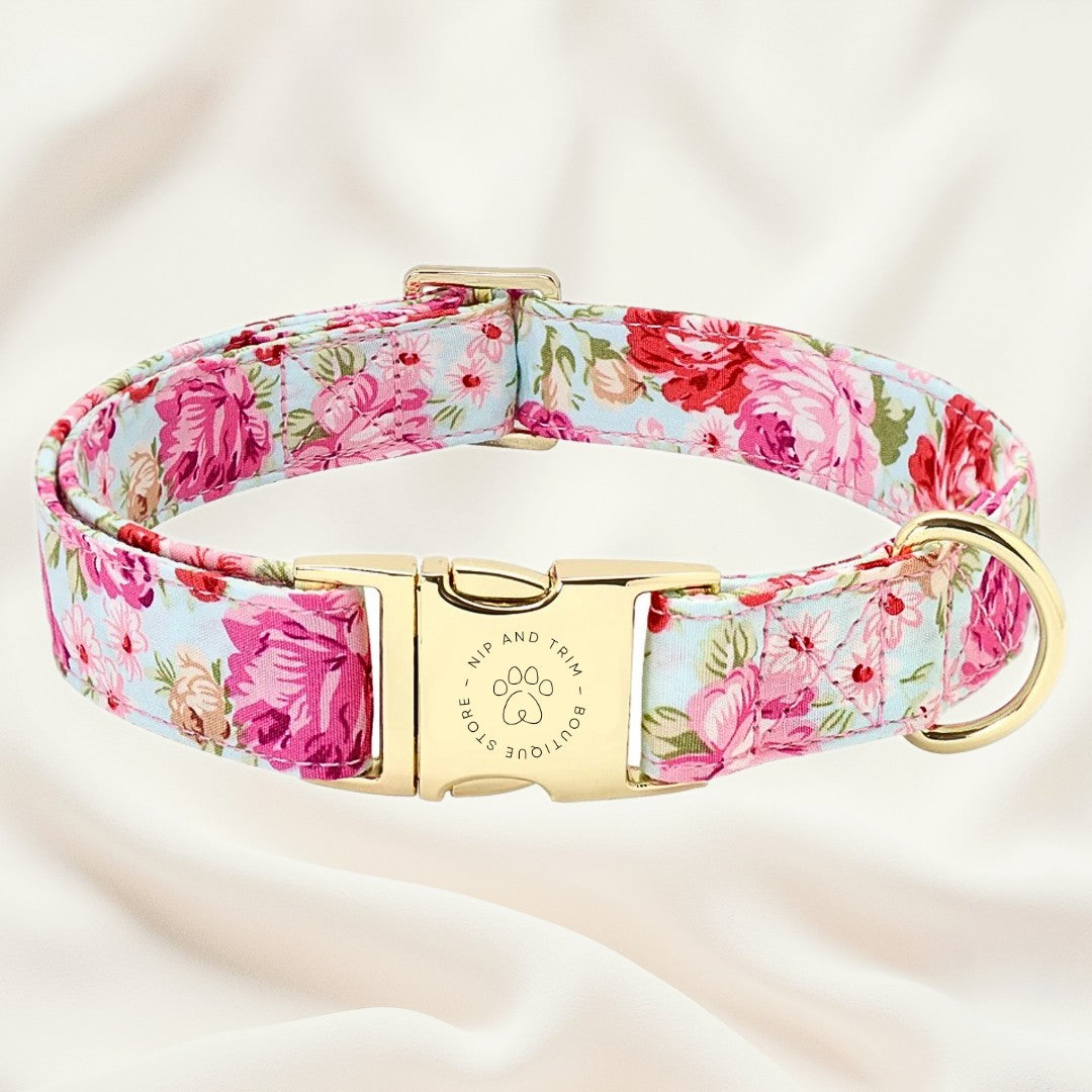 Custom Pet Collar With Engraved Identity Name Tag Card
