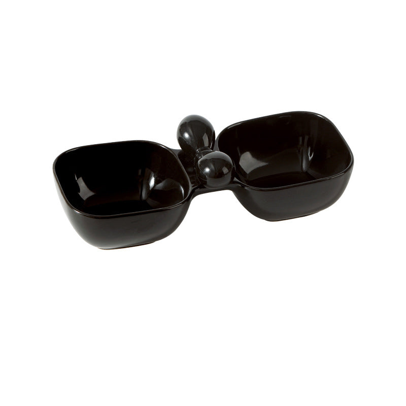 Ceramic Pet Food And Water Bowl Set