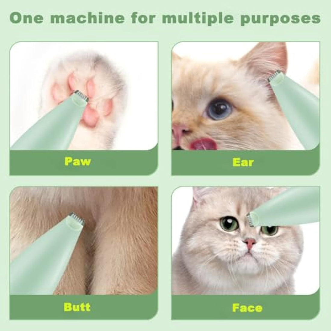 Rechargeable Pet Paw Trimmer For Home Grooming With Ergonomic Grip