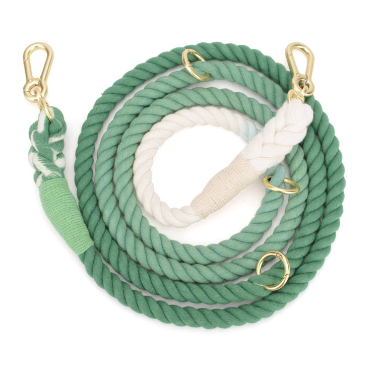 Rainbow Gradient Pet Traction Rope Leash