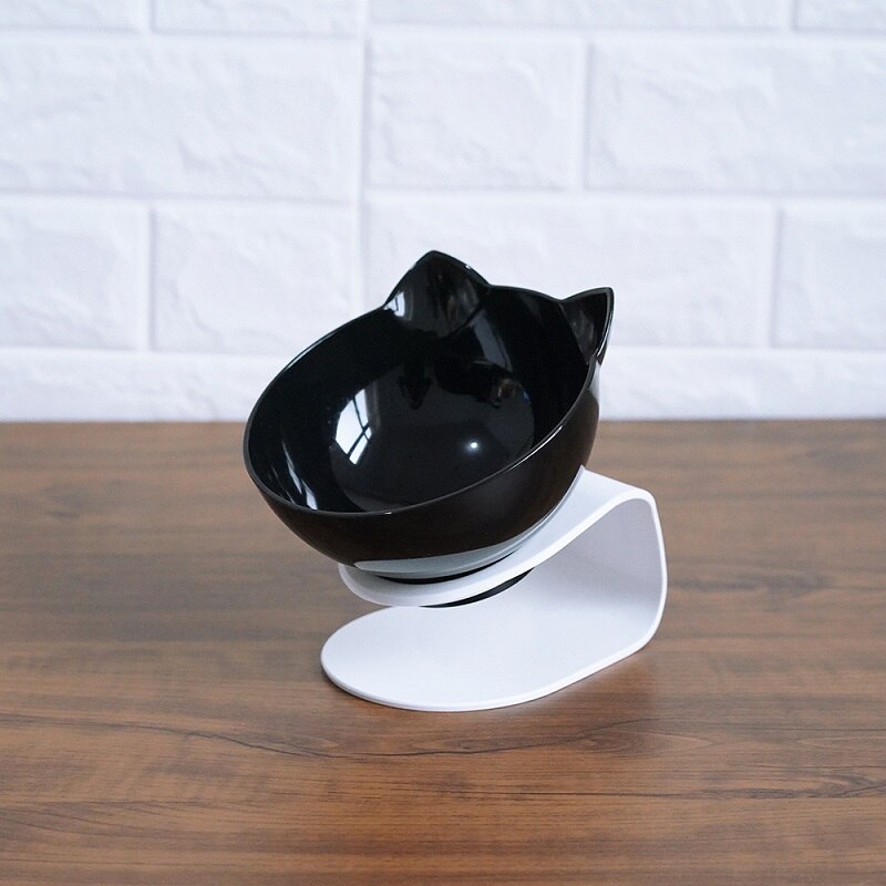 Non Slip Double Bowl Elevated Pet Feeder With Stand