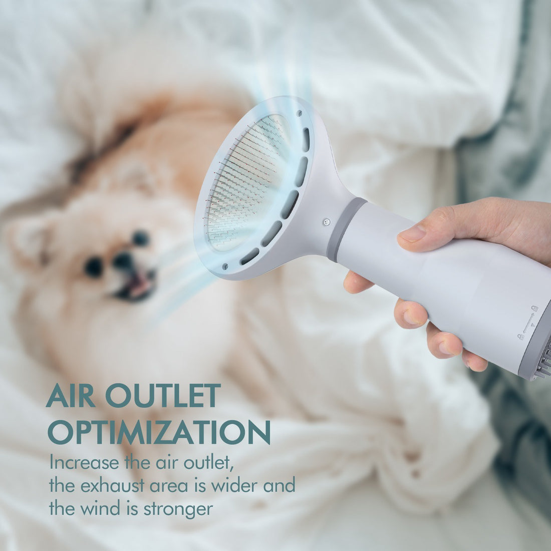 Dadypet Pet  Hair Dryer Grooming Dryer Slicker Brush
