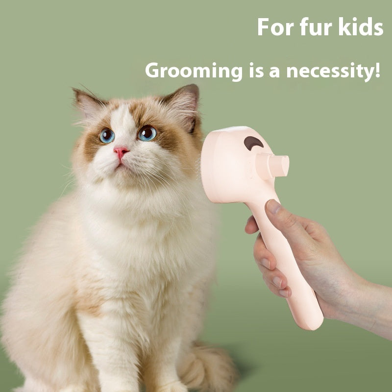 Pet Spray Hair Comb Dematting Grooming Brush With Water Mist For Pet Care