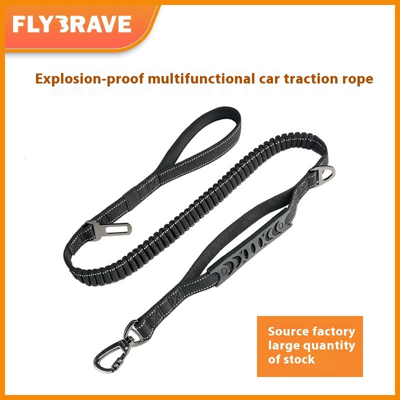 Retractable Reflective Pet Handheld Traction Rope With Buffer