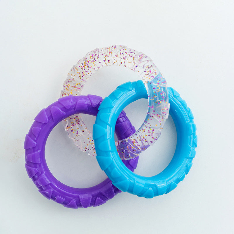Floating Water Toys Pet Flying Disk Training Ring Interactive Toy Puller Resistant Aggressive