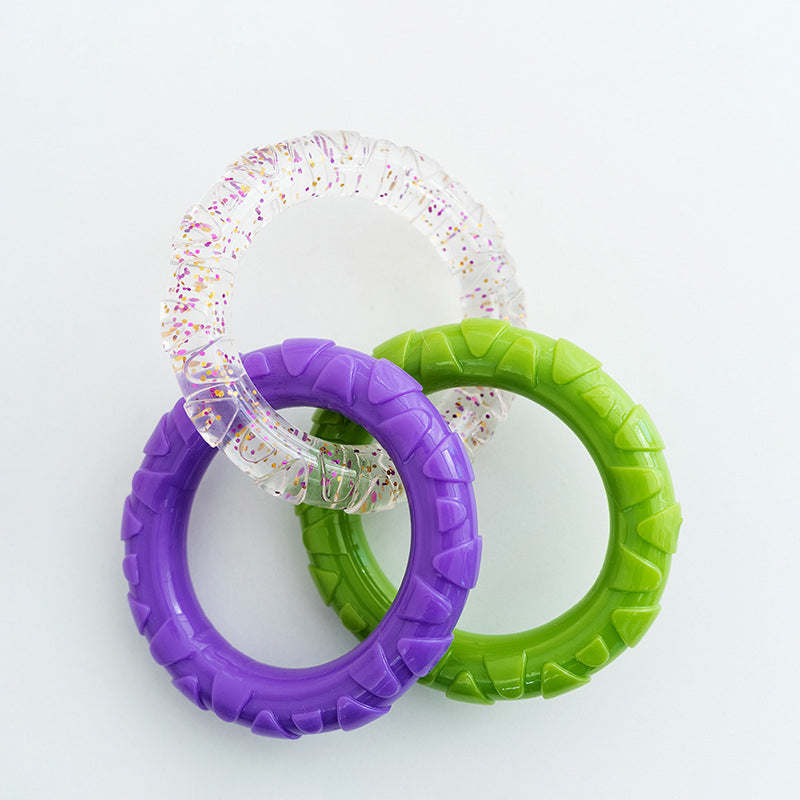 Floating Water Toys Pet Flying Disk Training Ring Interactive Toy Puller Resistant Aggressive