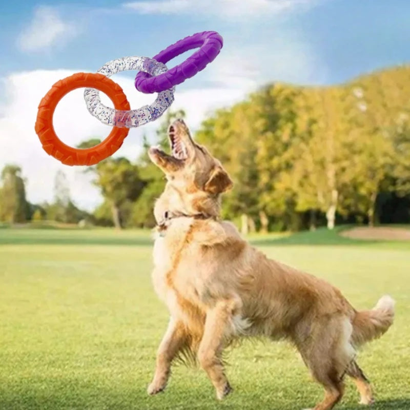Floating Water Toys Pet Flying Disk Training Ring Interactive Toy Puller Resistant Aggressive