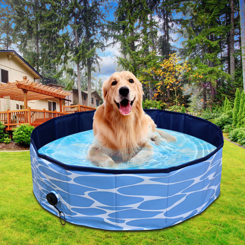 Foldable Pet Bath Swimming Tub For Indoor Outdoor Use