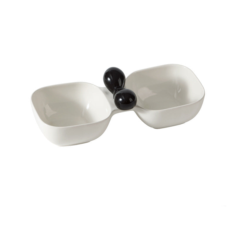 Ceramic Pet Food And Water Bowl Set