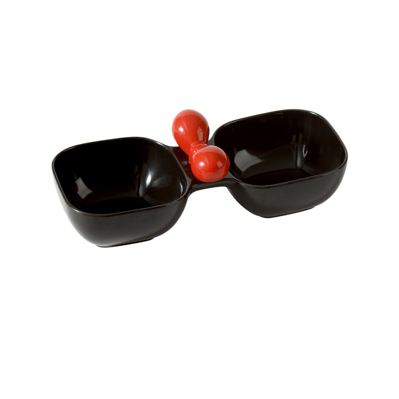 Ceramic Pet Food And Water Bowl Set