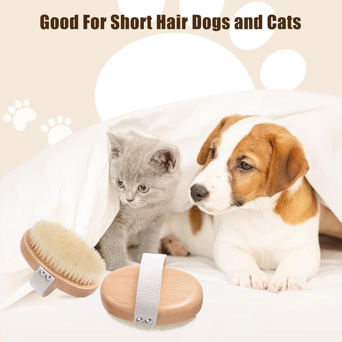 Soft Boar Bristle Pet Grooming Brush