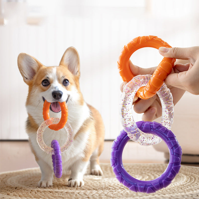 Floating Water Toys Pet Flying Disk Training Ring Interactive Toy Puller Resistant Aggressive