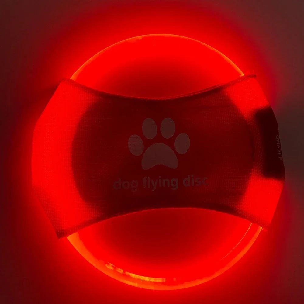 Flying Discs Light Glowing LED LuminousTrainning Interactive Toys Game Flying Discs