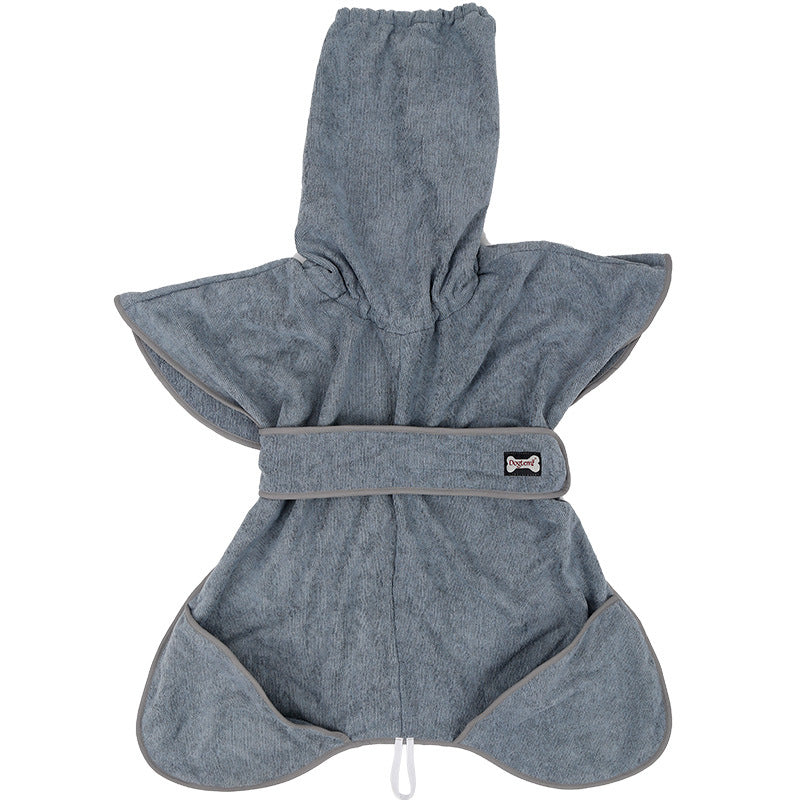 Highly Absorbent Cotton Pet Bathrobe Towel For Drying