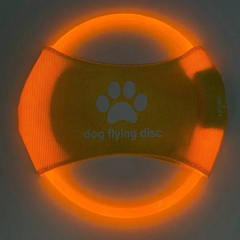 Flying Discs Light Glowing LED LuminousTrainning Interactive Toys Game Flying Discs