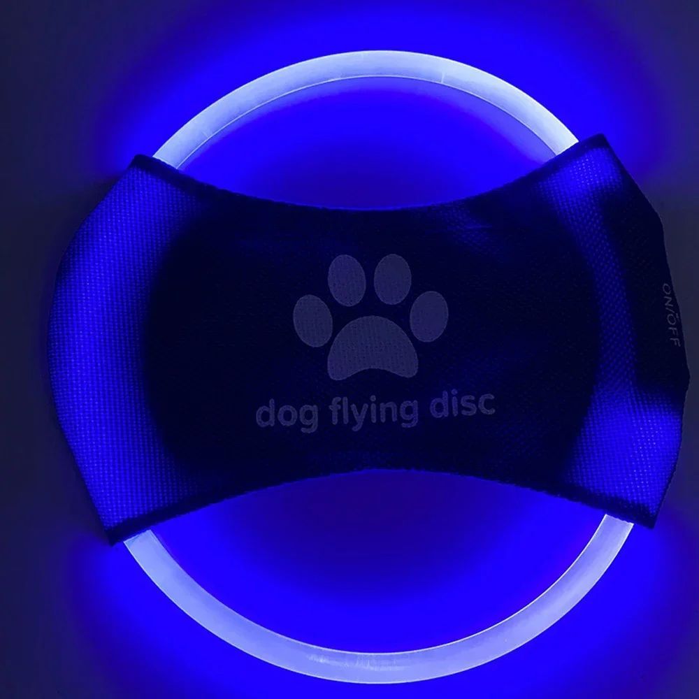 Flying Discs Light Glowing LED LuminousTrainning Interactive Toys Game Flying Discs