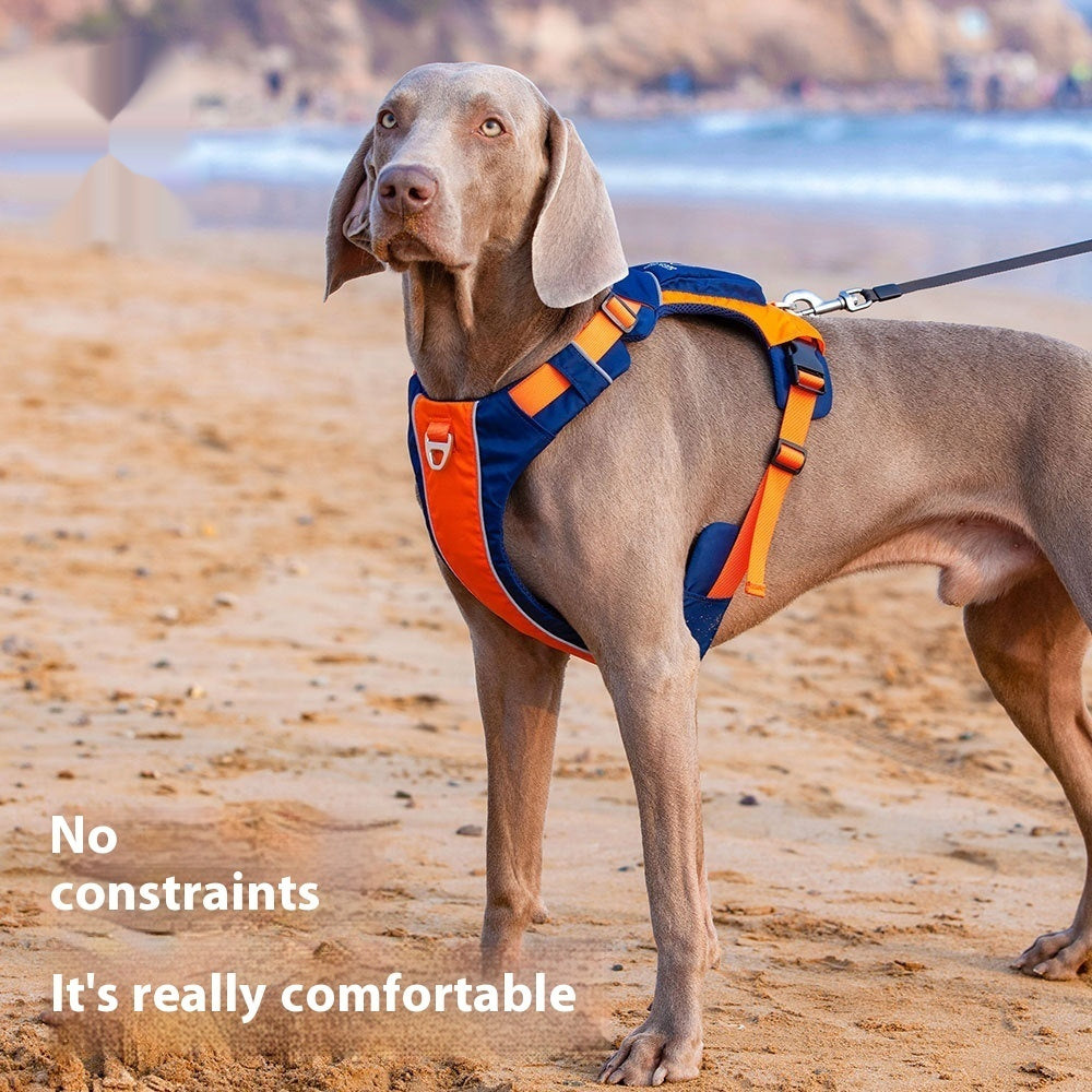 Vest Style Pet Chest Harness With Hand Rope