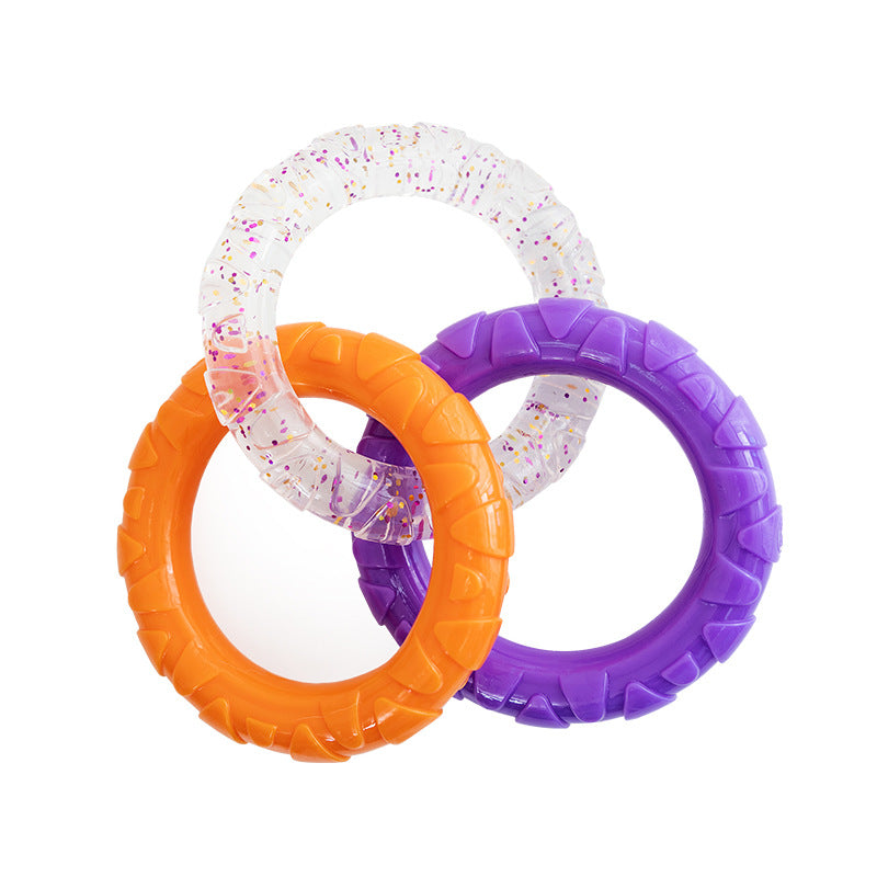 Floating Water Toys Pet Flying Disk Training Ring Interactive Toy Puller Resistant Aggressive