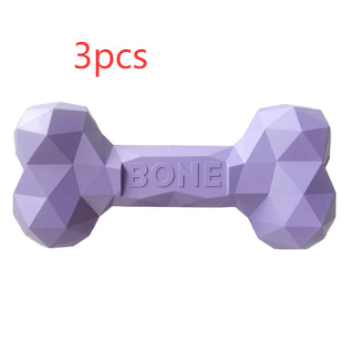 Pet Teeth Grinding Bite Resistant Rubber Bone Toy