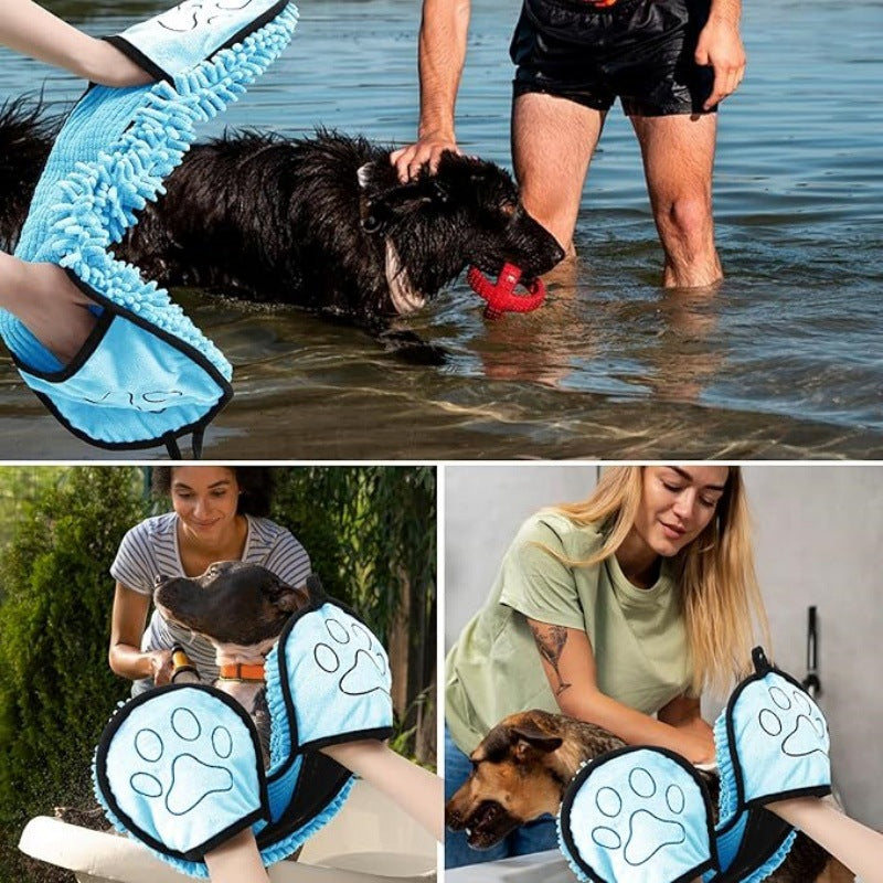 Quick Absorbing Pet Bath Towel For Efficient Drying