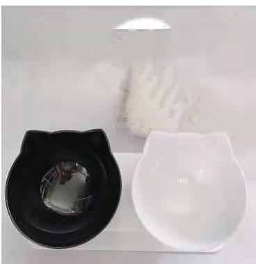 Non Slip Double Bowl Elevated Pet Feeder With Stand