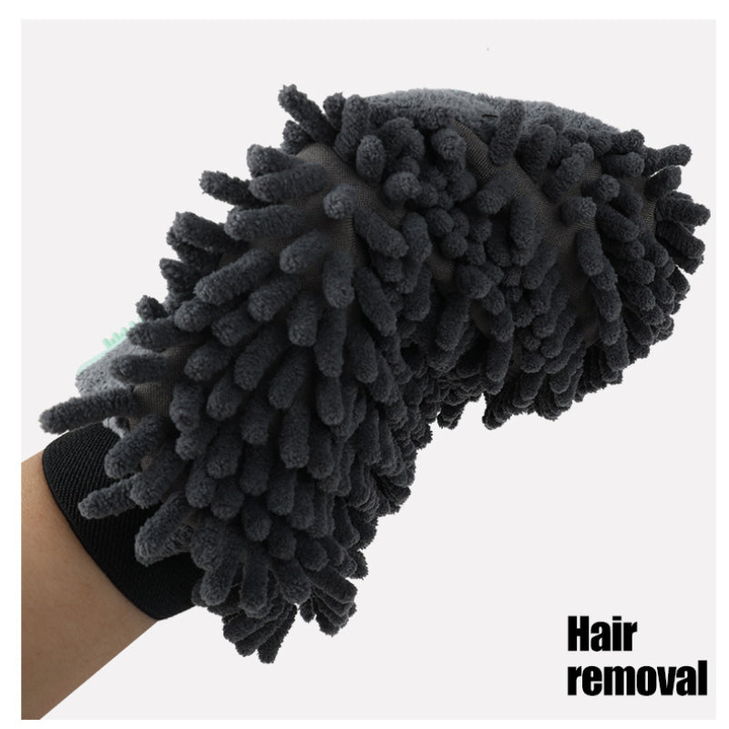 2-In-1 Pet Bathing Brush And Grooming Glove With Massage Design