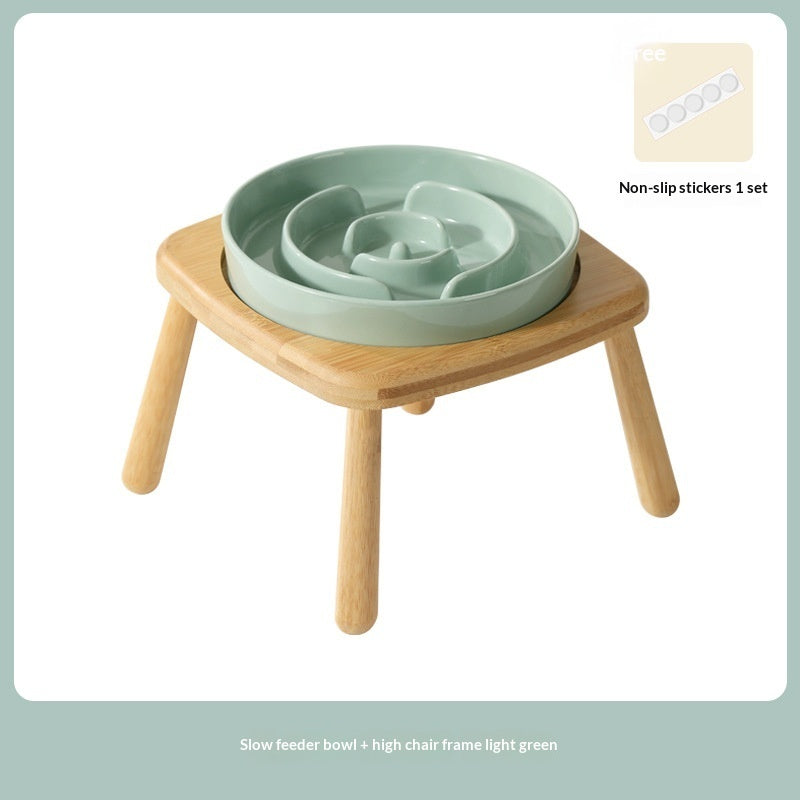 Ceramic Slow Feeding Anti Choking Pet Feeder Bowl