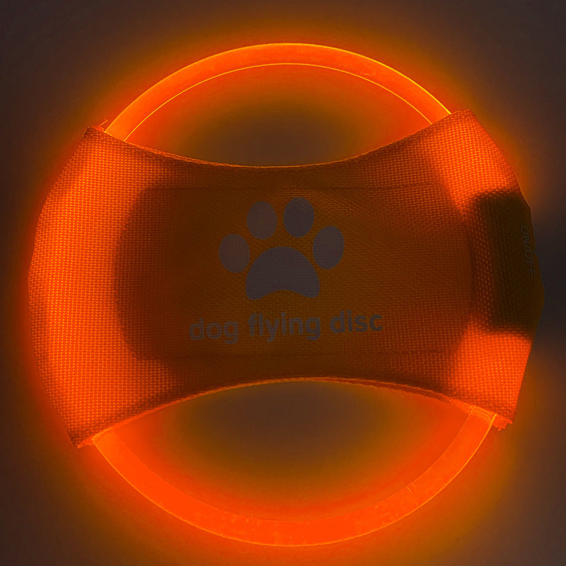 Flying Discs Light Glowing LED LuminousTrainning Interactive Toys Game Flying Discs